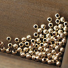 100个美国14k金珠散珠子，串珠隔珠光面转运珠diy手工饰品配件保色