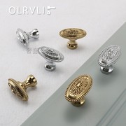 意大利olrvli欧式纯铜金色，银色抽屉小拉手，法式轻奢鞋柜厨柜门把手