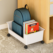 书包置物架落地可移动带轮学生，宿舍零食桌下书架，办公室桌面收纳架