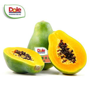 Dole都乐菲律宾进口木瓜 2只装单果600g新鲜当季水果非转基因木瓜