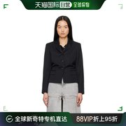 香港直邮潮奢 Vaquera 女士 黑色镂空西装外套 VAQ07J006