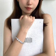 韩版气质ins时尚铜微镶手链设计简约锆石，手环小众潮流冷淡风手镯