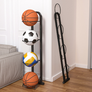 球类收纳家用篮球收纳架可折叠足球，体育用品置物架室内多层整理架