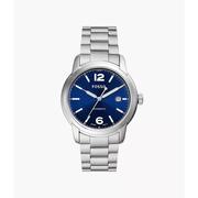 海外购fossil化石欧美腕表，me3244男款蓝色时尚简约手表机械表