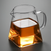 四方公道杯茶杯透明玻璃办公室耐热茶壶泡茶分茶器绿茶普洱茶杯子