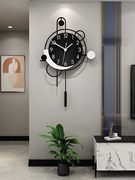 欧式挂钟客厅豪华北欧钟表创意表挂墙时尚简约现代静音石英钟2022
