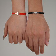 欧美十字架手链 men women foreign trade cross woven bracelet