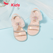 红蜻蜓女童鞋，夏季小公主凉鞋时尚，水钻沙滩鞋子舞蹈鞋
