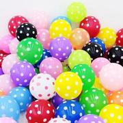 同瑞12寸2.8克波点气球 儿童生日派对节日装饰圆形糖果色波点气球