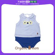 韩国直邮organicmom内衣，套装lotte格纹细节，男童款无袖连