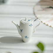 拓土纯手绘蝴蝶兰花陶瓷茶壶，茶杯套装家用茶壶，冲茶器带过滤泡茶壶