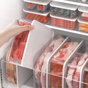 冰箱收纳盒速冻肉大容量，冷冻盒密封保鲜盒，食品级家用厨房收纳盒