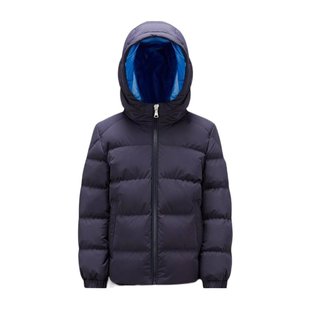 MONCLER 深紫色男童羽绒服 1A00044-54A91-74S