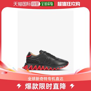 香港直邮潮奢 Christian Louboutin 男士Loubishark 小牛皮绒面荧