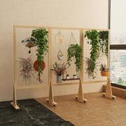 落地式屏风网格花架可移动实木，铁艺置物架绿萝植物架幼儿园置物架