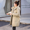 羽绒服女冬季2023韩版小个子女款中款加厚棉袄面包服外套