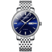 品牌表全自动男瑞士双日历机械表钢带士手表高档夜光
