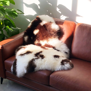 澳大利亚整张羊皮纯羊毛沙发垫高端实木椅子毛绒垫皮毛一体冬款厚