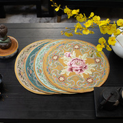 餐垫中式新中式禅意防烫杯垫餐桌垫yg11盘子隔热垫布杯子防热桌垫