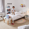 儿童小床单人床儿童房家具组合套装欧式白色宽90长1米9的床