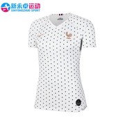 nike耐克世界杯法国足球，球衣女子夏季透气短袖t恤aj4393-100