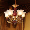 客厅吊灯陶瓷金色美式复古欧式简约奢华大气轻奢艺术餐厅卧室灯具