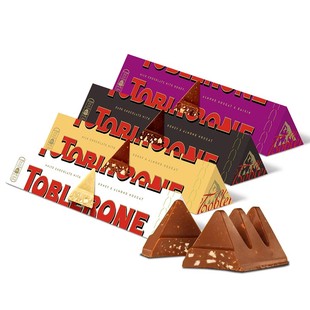 多人团瑞士toblerone三角黑巧克力，100g*3糖果，含蜂蜜巴旦木