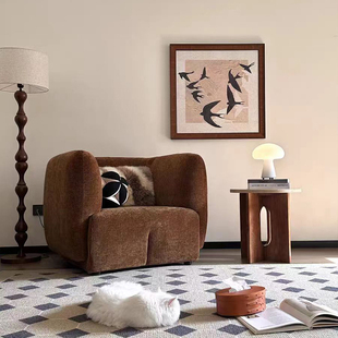 欧式梅子模块雪尼尔沙发，豆腐块简约客厅小户型，组合布艺焦糖色沙发