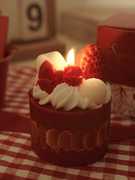 《喜番》喜庆香薰蜡烛婚礼宴会精油香氛生日ins草莓奶油蛋糕礼物