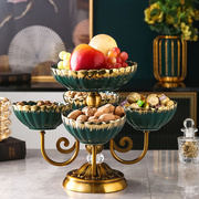 欧式水果盘2024客厅家用高端大气茶几轻奢糖果盒创意果盘摆件