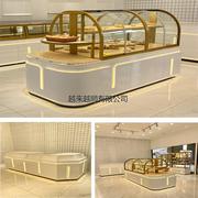 面包柜展示柜面包中岛柜弧形玻璃蛋糕店模型展示T柜烘培边柜展示