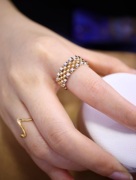 au75018kins潮酷表带金链子戒指指环手链双色金镶嵌(金镶嵌)珠宝真金真钻
