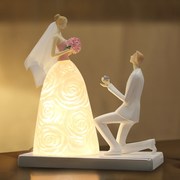 新婚庆(新婚庆)结婚礼物台灯，送新人闺蜜实用夫妇订婚房床头灯创意摆件