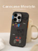carecase动物园螃蟹牛牛双层手感纱手机壳独立按键，透黑色磨砂，简约原创设计适用苹果iphone131415promax