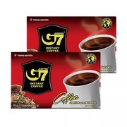越南G7咖啡15杯*2盒无添加蔗糖美式纯黑咖啡粉速溶健身进口
