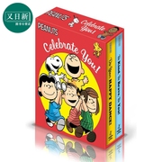 史努比庆祝盒子 Celebrate You Boxed Set 英文原版 儿童卡通动画纸板书图画书 进口童书 花生漫画系列 儿童读物 又日新
