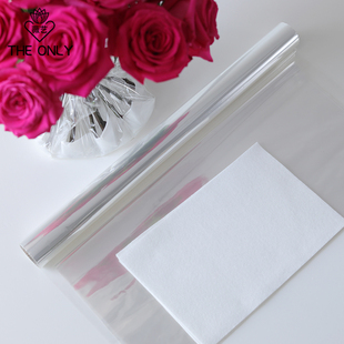 薇艺透明玻璃纸opp防水膜薄款鲜花，包花纸(包花纸，)花店材料花束包装纸