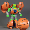 变形足球玩具机器人金刚变身篮球战士儿童卡通益智橄榄球战警模型
