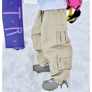 雪比特冬季大码单板，滑雪裤男女情侣，款宽松加厚保暖防水透气