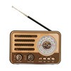 HR-31BT复古多波段收音机带手电多功能蓝牙插卡MP3播放品质外贸