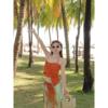 三亚海边度假拍照裙子女泰国云南西双版纳旅游穿搭吊带两件套装夏