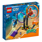 乐高城市系列60360惊险旋转式特技挑战儿童益智拼插积木礼物玩具