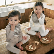 韩版儿童家居服套装男女童，衣服加厚保暖童装宝宝秋衣长袖睡