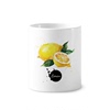 柠檬水果美味健康水彩画陶瓷刷牙杯子笔筒白色马克杯礼物