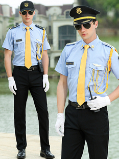 保安制服套装男夏装短袖衬衫，安保物业形象岗礼宾服酒店前台工作服