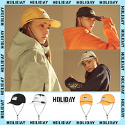 2122HOLIDAY韩国滑雪帽子棒球帽户外跑步运动防寒带耳朵保暖黄色