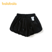 巴拉巴拉女幼童短裤夏装，休闲百搭洋气，甜美蝴蝶结时尚花苞裤