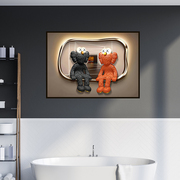 浴室防水画自粘画卫生间装饰画，免打孔墙面，遮丑墙壁贴画定制墙贴画