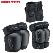 美国PRO-TEC儿童护具滑板轮滑冰男女孩护膝护肘护掌头盔护具套装