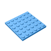 砖友MOC 3958 小颗粒益智拼插积木散件兼容乐高零配件6x6基础板